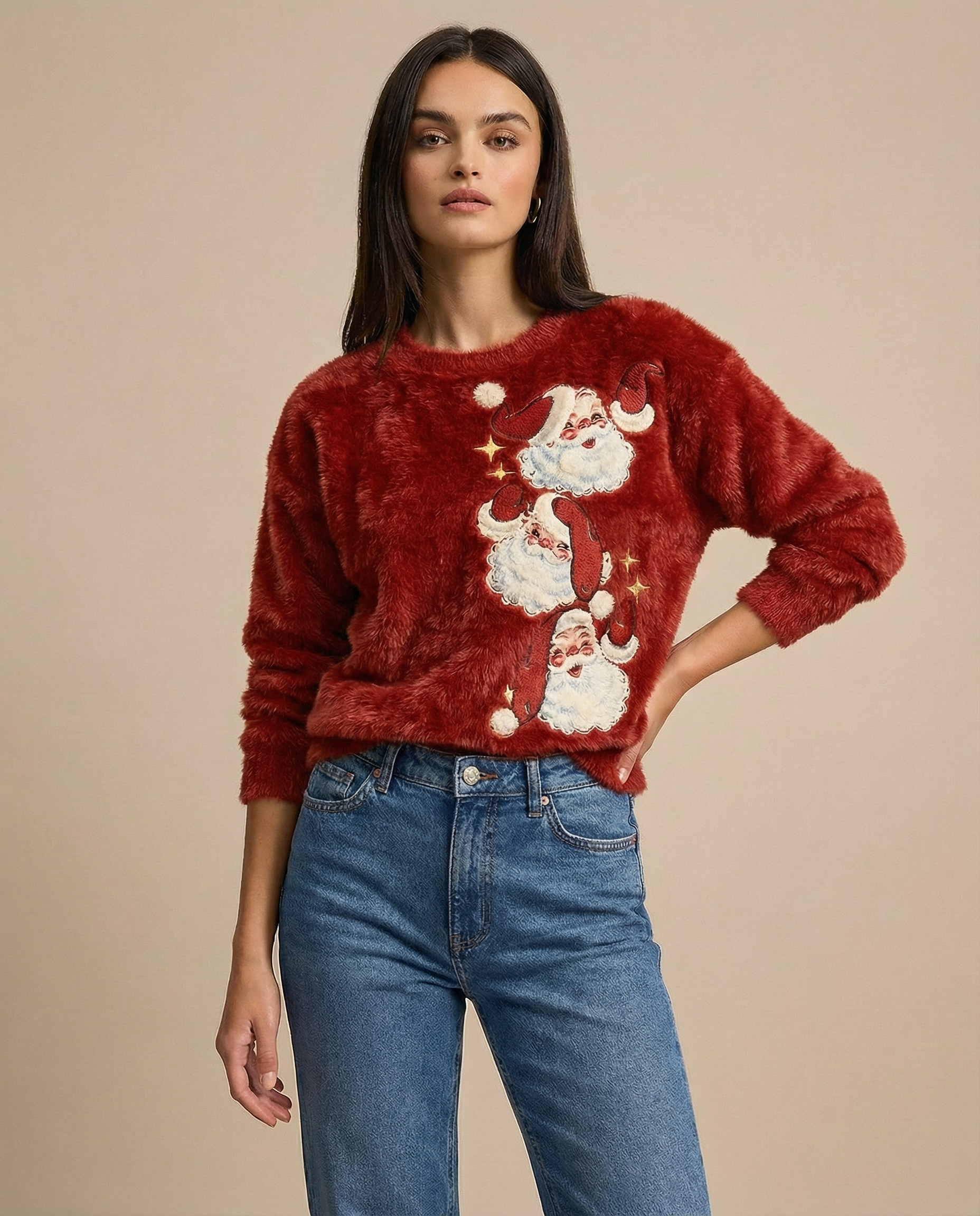 Christmas Fall/Winter Warm Plush Sweatshirt