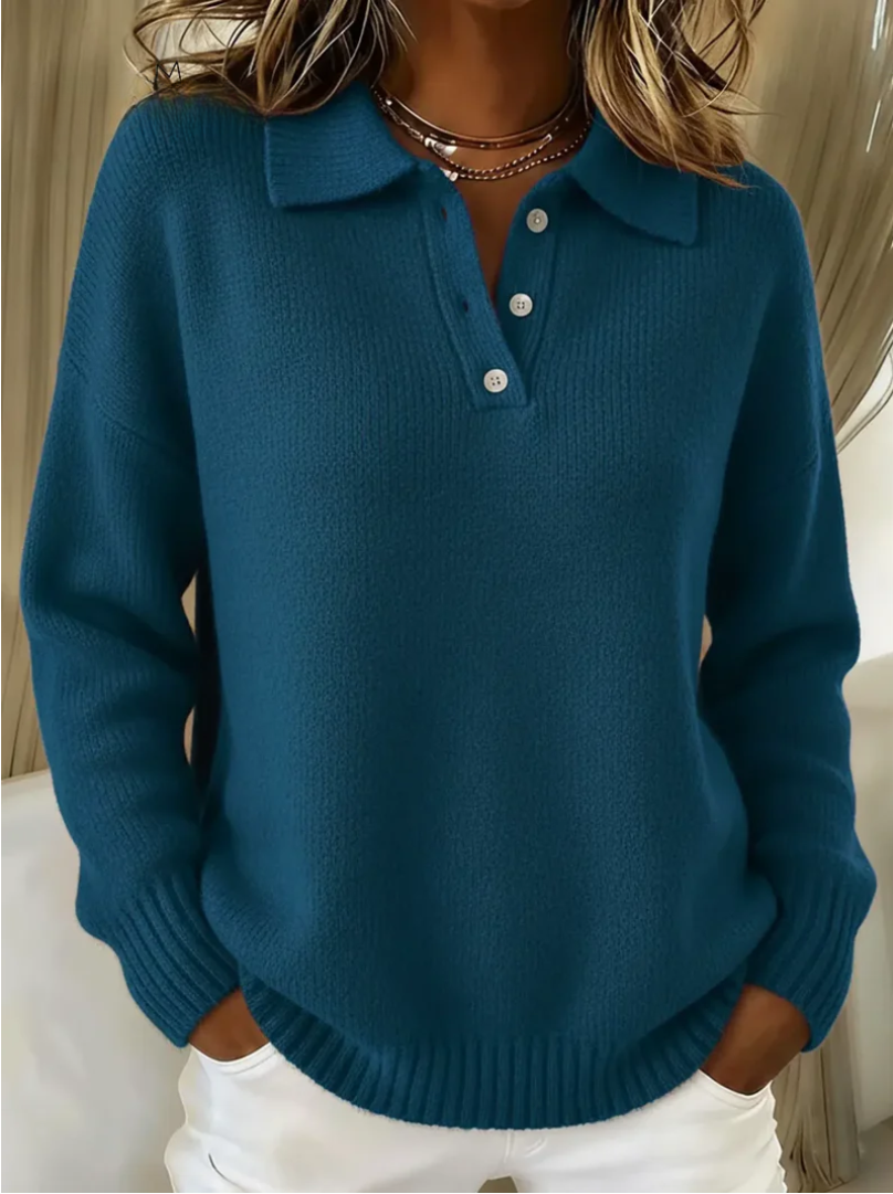 Susan | Soft Sweater With Collar