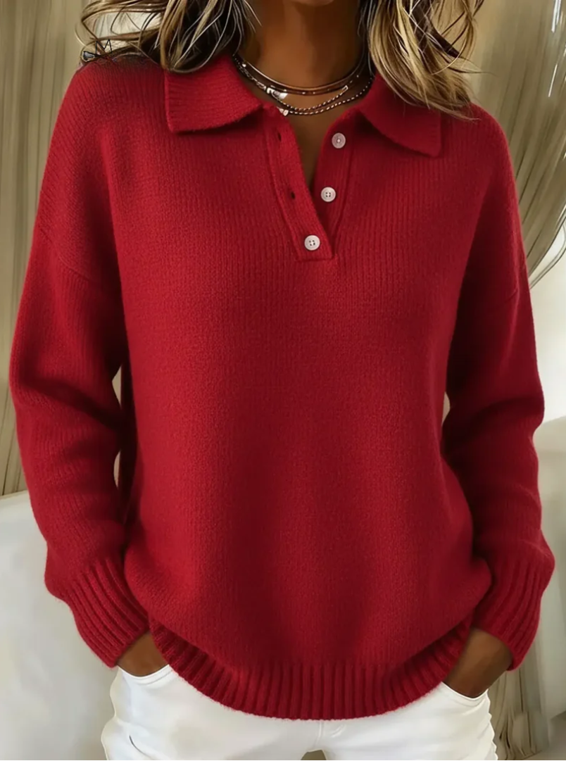 Susan | Soft Sweater With Collar