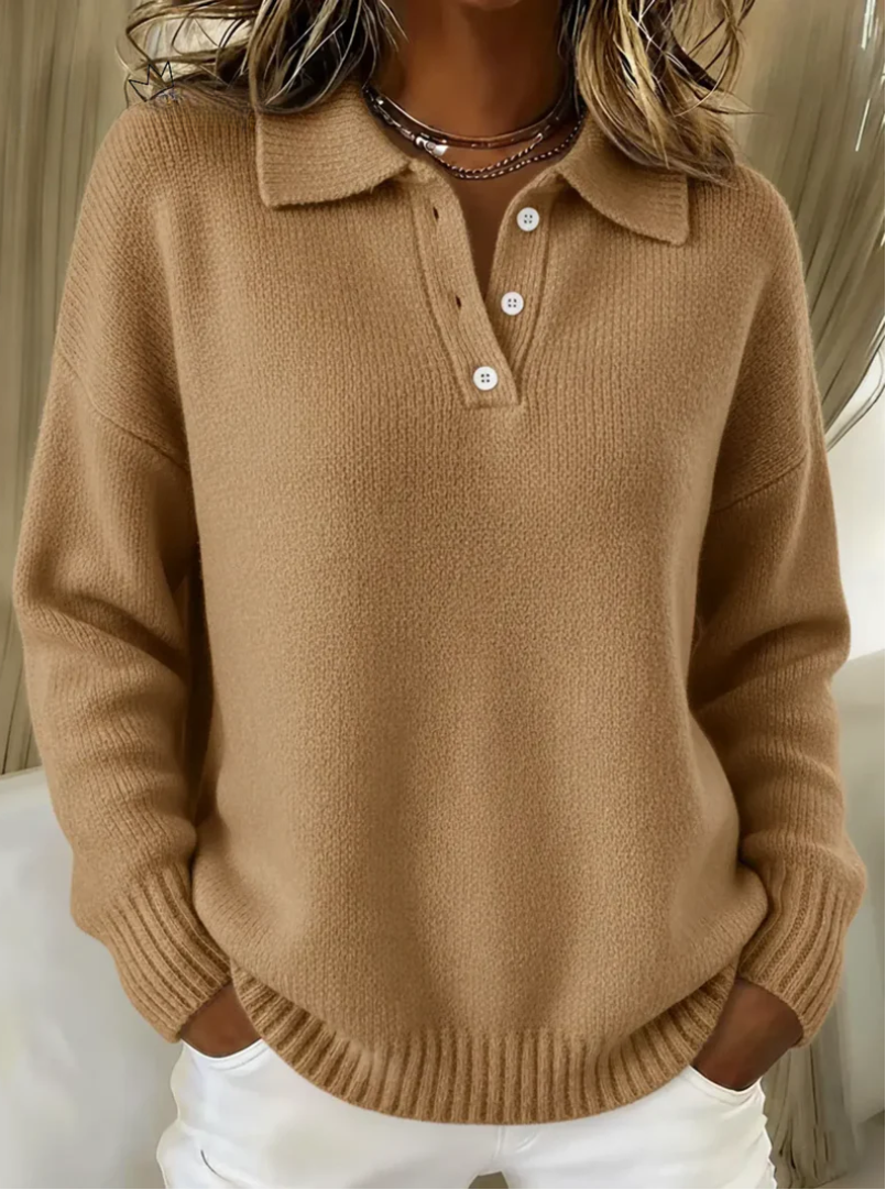 Susan | Soft Sweater With Collar