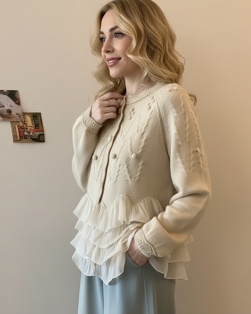 Natalie - Ruffle Cardigan