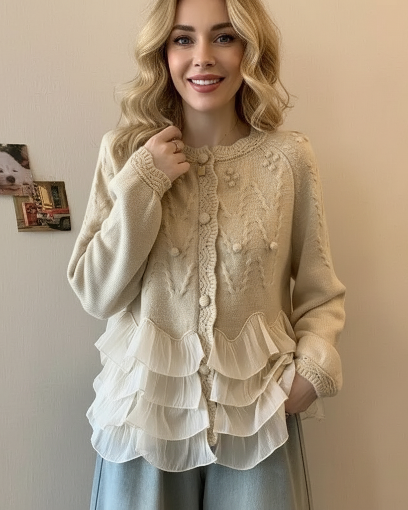 Natalie - Ruffle Cardigan
