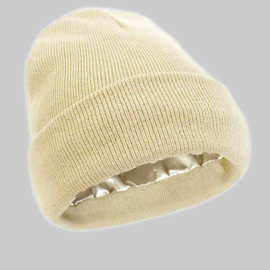 Krissy - Anti-Frizz Satin-Lined Winter Beanie
