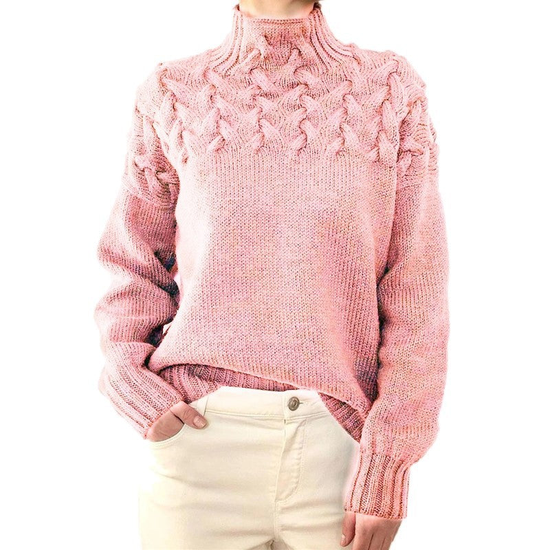 Alina – High Neck Long Sleeve Sweater