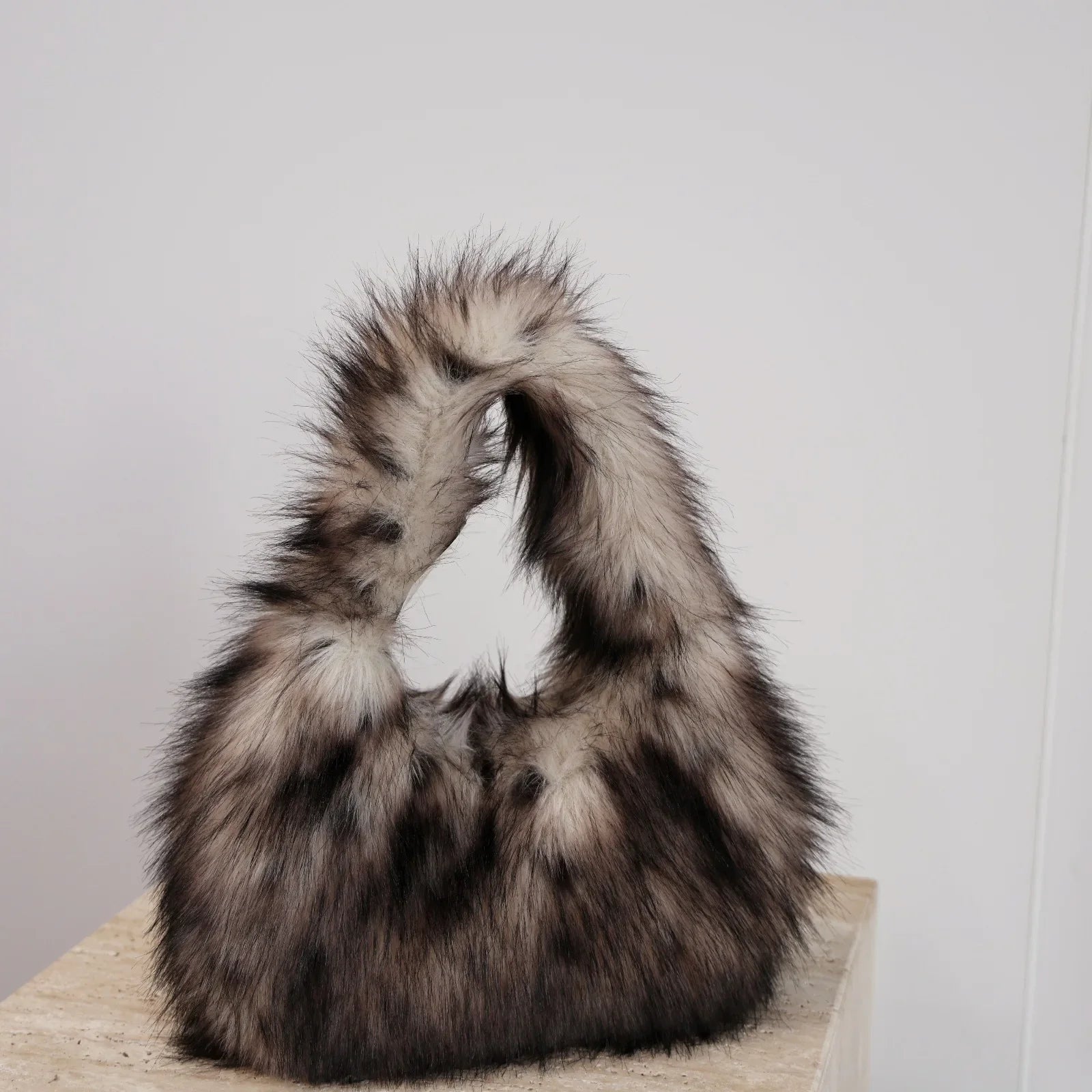 Mabel | Faux Fur Hobo Shoulder Bag