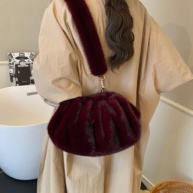 Elowen | Plush Gathered Shoulder Bag