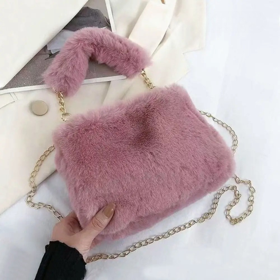 Lillian | Plush Chain Shoulder Bag