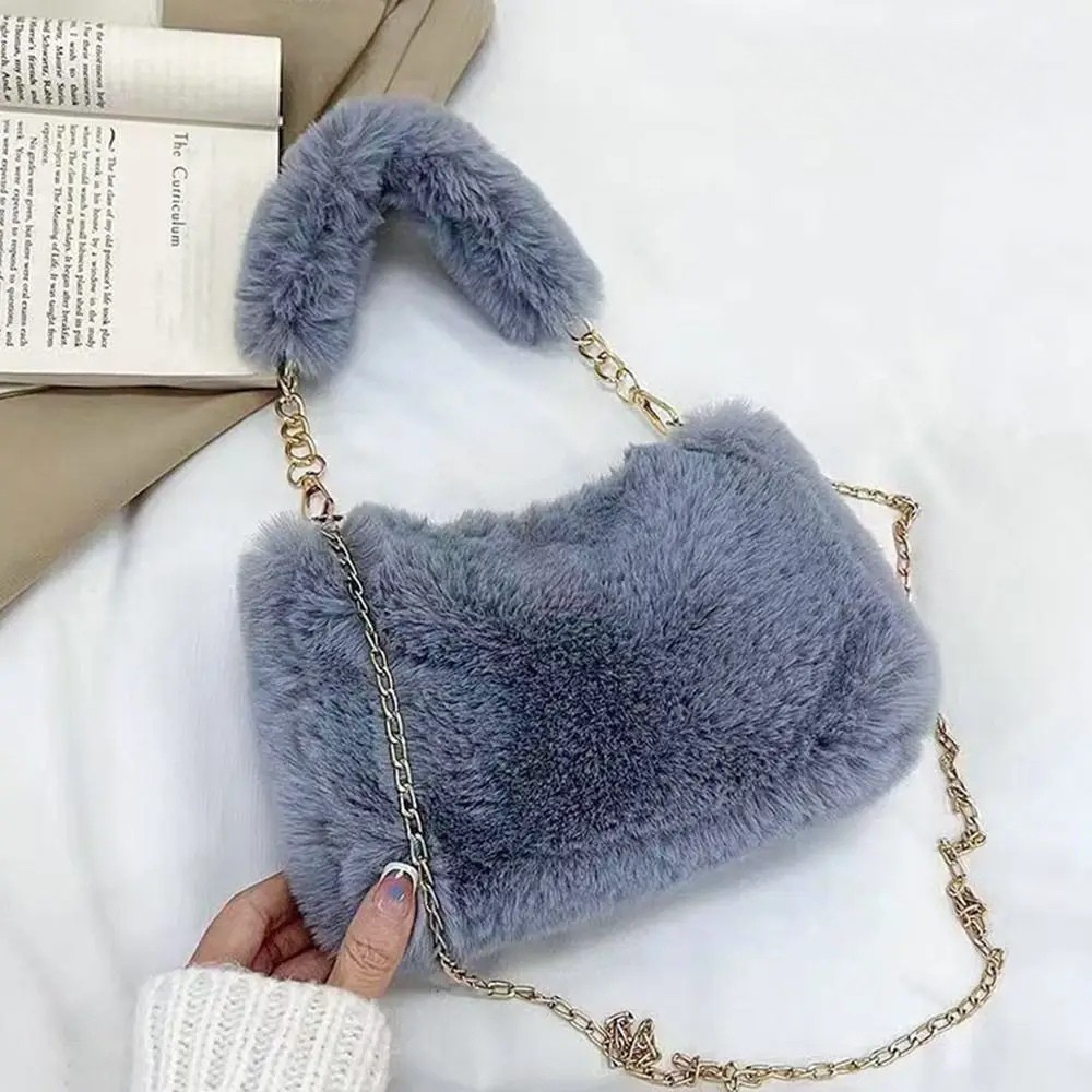 Lillian | Plush Chain Shoulder Bag