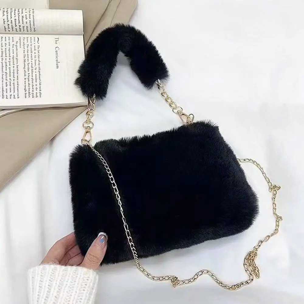 Lillian | Plush Chain Shoulder Bag