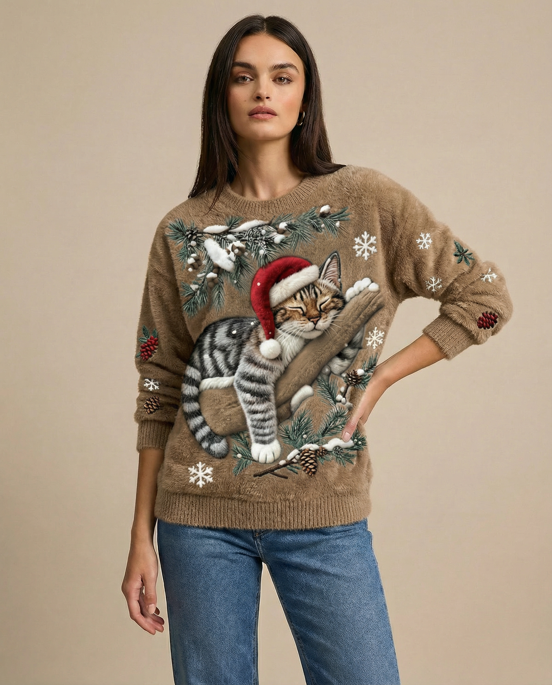 Cute & Cosy Cat Christmas Jumper