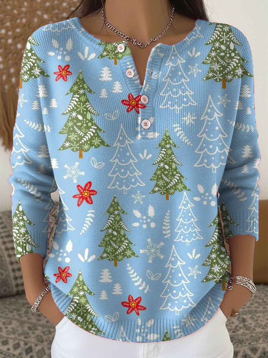 Ailsa – Christmas Jumper with Buttons