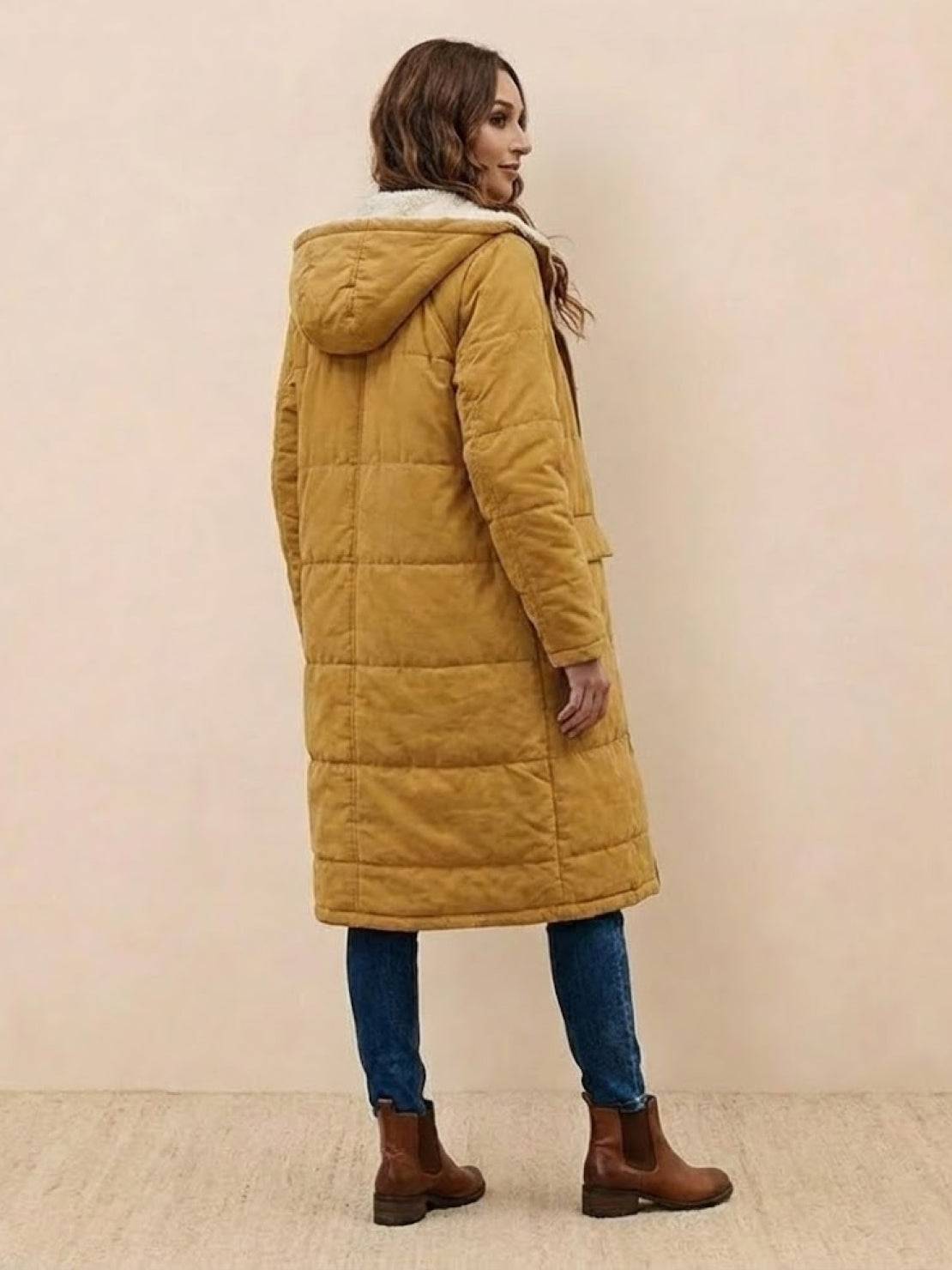 Lizzy -Sherpa-Lined Hooded Teddy Coat