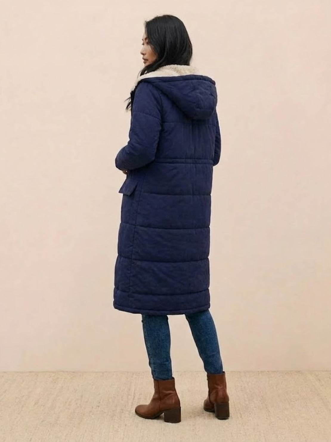 Lizzy -Sherpa-Lined Hooded Teddy Coat