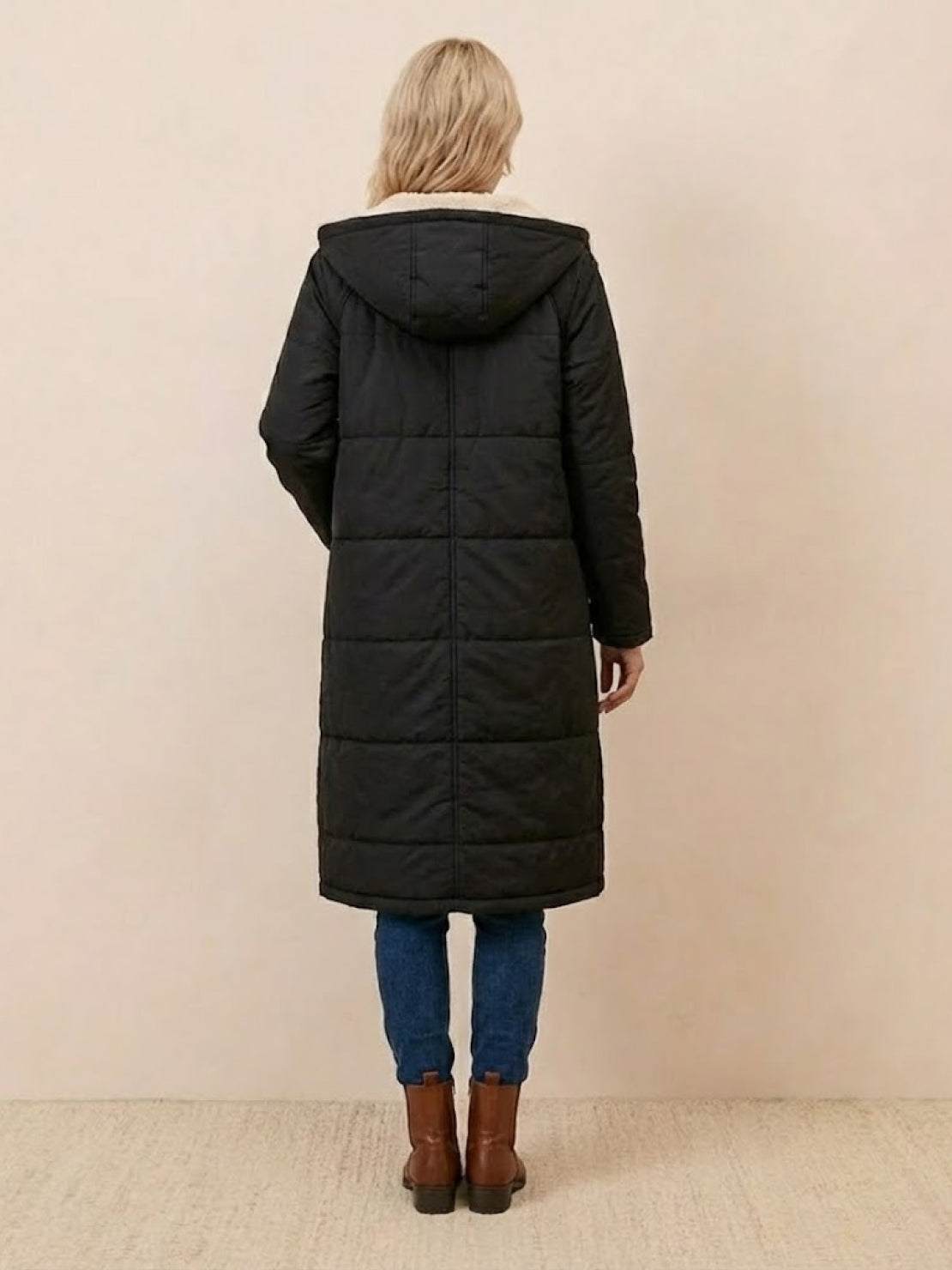 Lizzy -Sherpa-Lined Hooded Teddy Coat